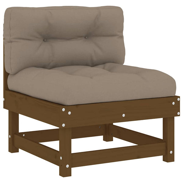 Mittelsofa Honigbraun Kiefer Massivholz