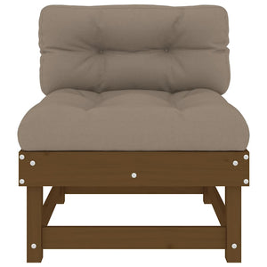 Mittelsofa Honigbraun Kiefer Massivholz