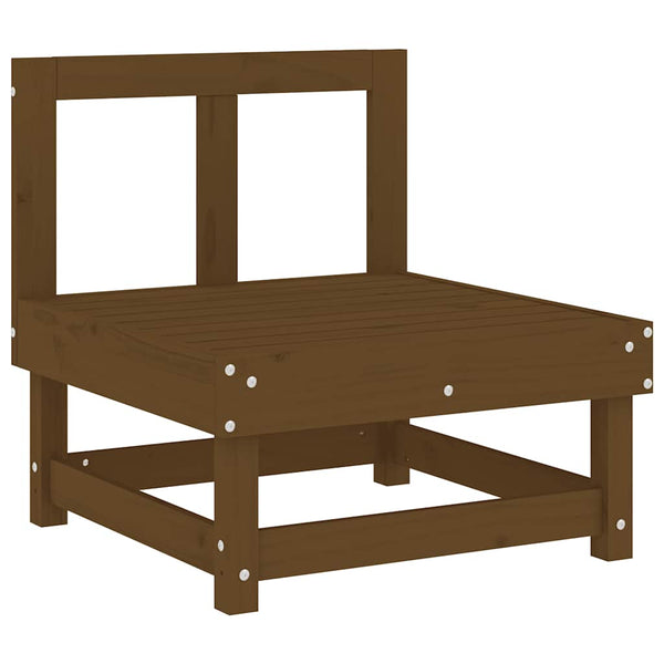 Mittelsofa Honigbraun Kiefer Massivholz