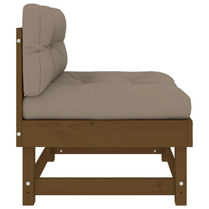 Mittelsofa Honigbraun Kiefer Massivholz