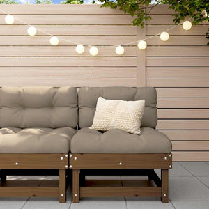 Mittelsofa Honigbraun Kiefer Massivholz