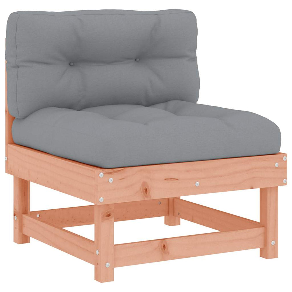 vidaXL Center Sofa with Cushions Solid Douglas Fir Wood