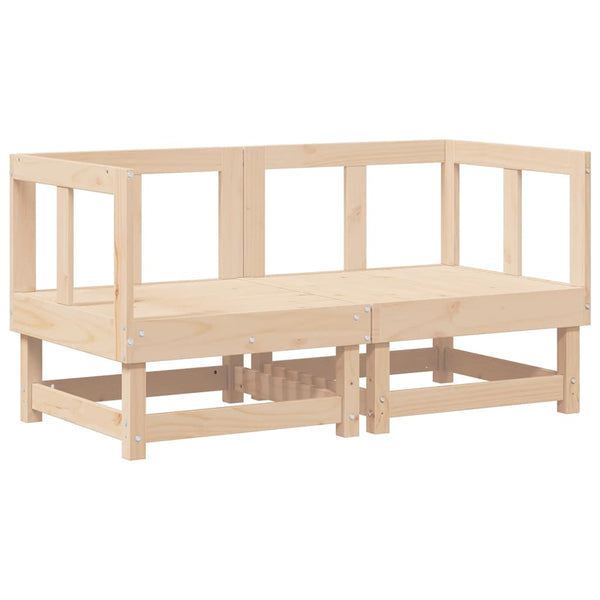 Canapés d'angle vidaXL avec coussins 2 pcs Bois de pin massif