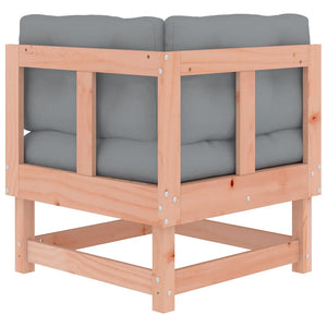 Ecksofas Douglasie Massivholz mit Kissen, 2er-Set