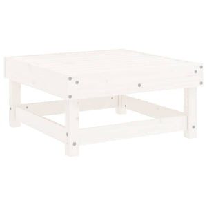 Gartenhocker mit Kissen, 2er Set, Kiefer Massivholz