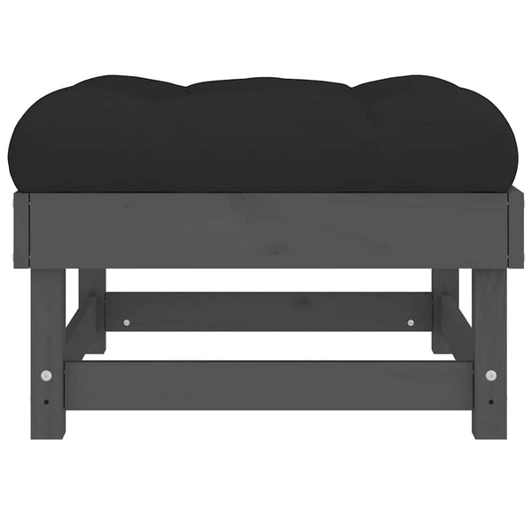 Gartenhocker mit Kissen, 2er Set