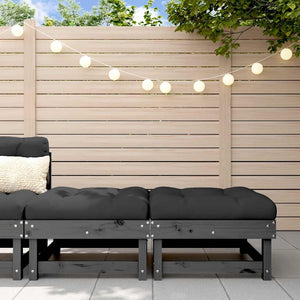Gartenhocker mit Kissen, 2er Set