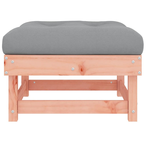 Gartenhocker mit Kissen, 2er Set Douglasie