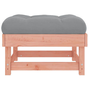 Gartenhocker mit Kissen, 2er Set Douglasie
