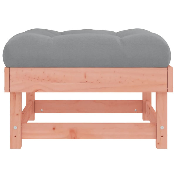 Gartenhocker mit Kissen, 2er Set Douglasie