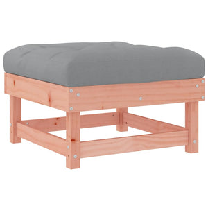 Gartenhocker mit Kissen, 2er Set Douglasie