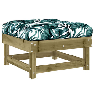 Gartenhocker mit Kissen, 2er Set