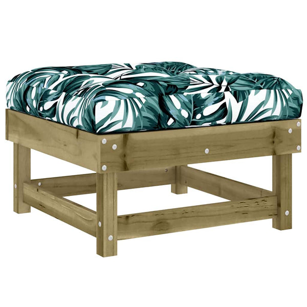Gartenhocker mit Kissen, 2er Set