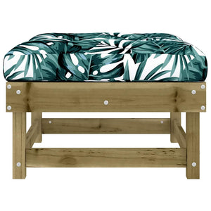 Gartenhocker mit Kissen, 2er Set