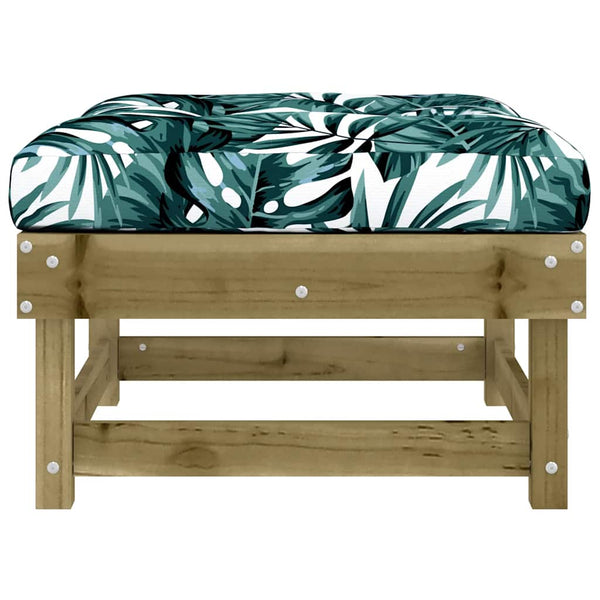 Gartenhocker mit Kissen, 2er Set