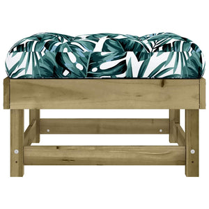 Gartenhocker mit Kissen, 2er Set