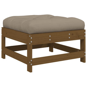 Gartenhocker mit Kissen, 2er Set