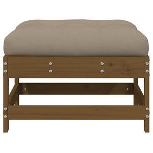 Gartenhocker mit Kissen, 2er Set