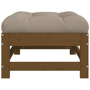 Gartenhocker mit Kissen, 2er Set
