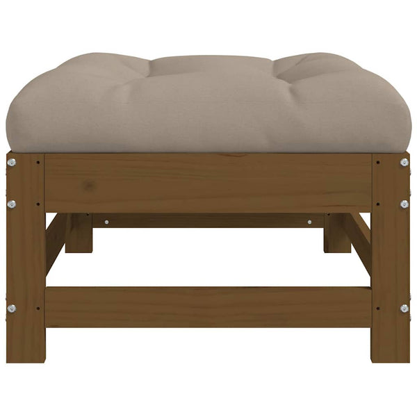 Gartenhocker mit Kissen, 2er Set