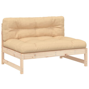 Gartensofa Mittelteil 120x80 cm Kiefer Massivholz