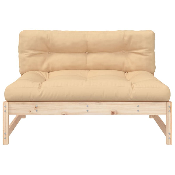 Gartensofa Mittelteil 120x80 cm Kiefer Massivholz