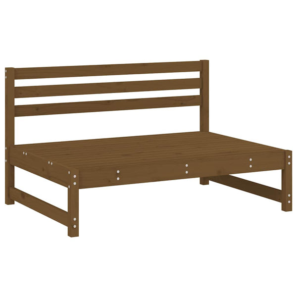 Honigbraunes Mittelsofa 120cm Kiefer Massivholz