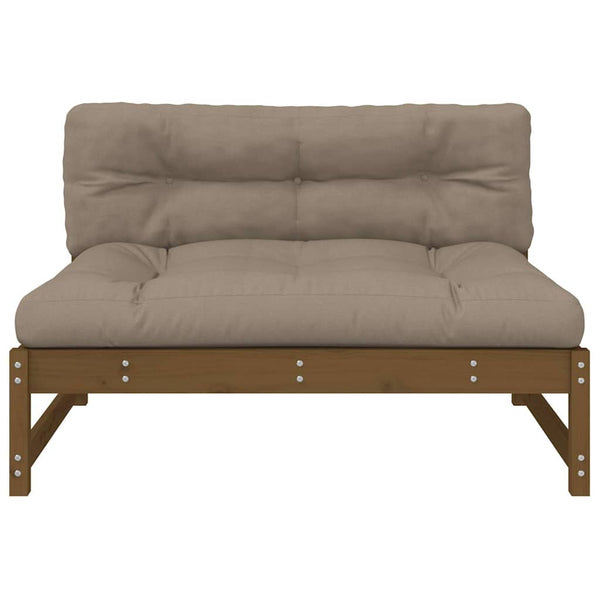 Honigbraunes Mittelsofa 120cm Kiefer Massivholz