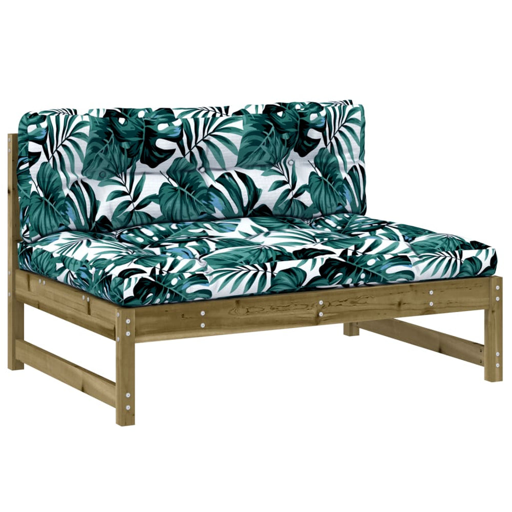 vidaXL Middle Sofa 120x80 cm Impregnated Pinewood