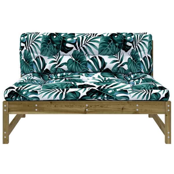vidaXL Middle Sofa 120x80 cm Impregnated Pinewood