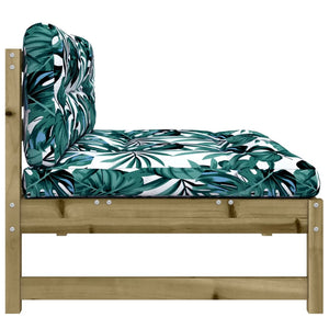 vidaXL Middle Sofa 120x80 cm Impregnated Pinewood