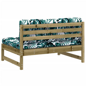 vidaXL Middle Sofa 120x80 cm Impregnated Pinewood