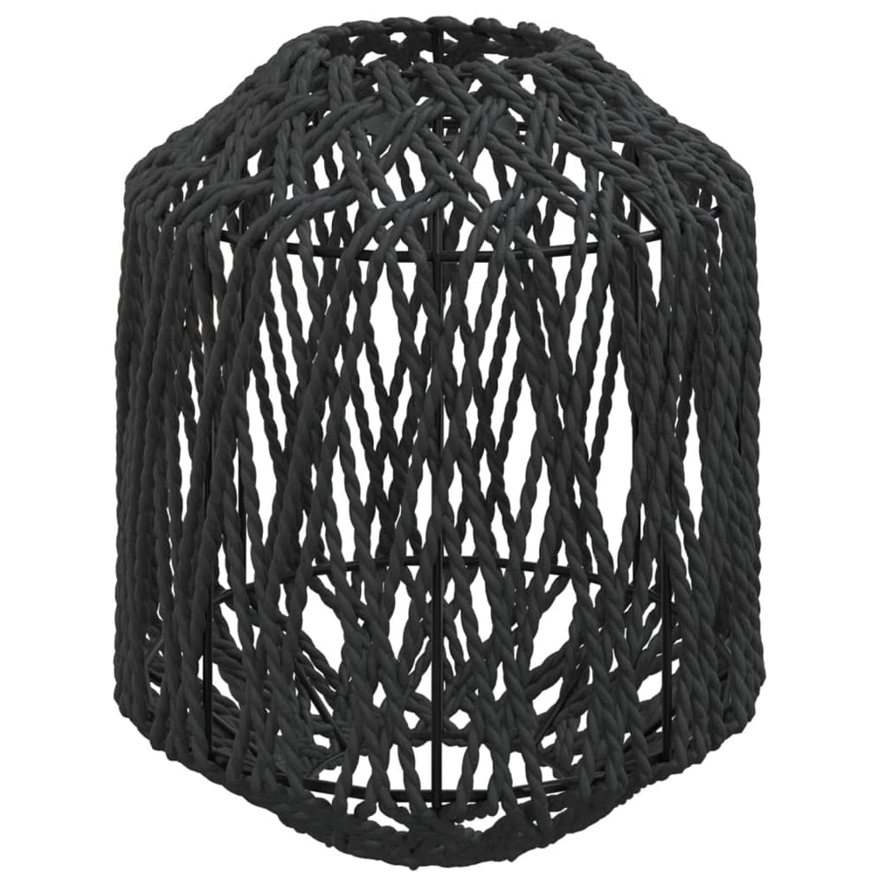 Schwarzer Lampenschirm Ø23x28 cm