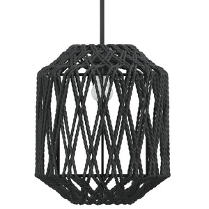 Schwarzer Lampenschirm Ø23x28 cm