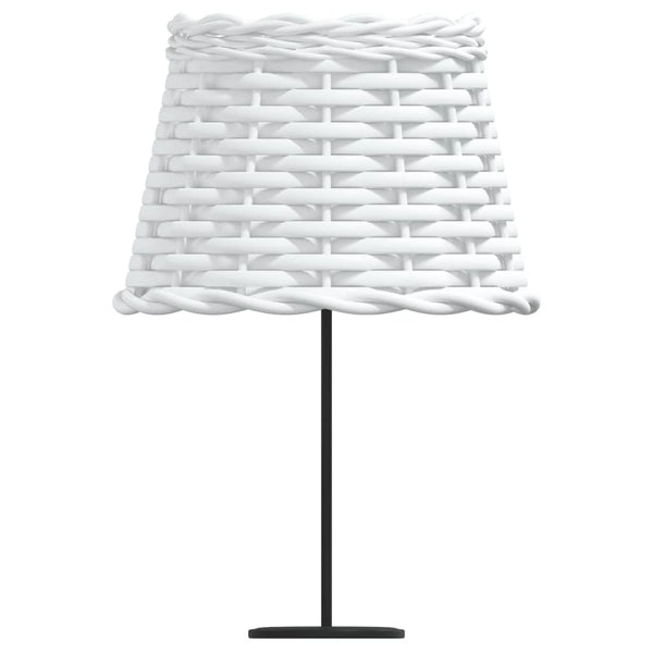 Lampenschirm Weiß Korbweide Ø20x15 cm