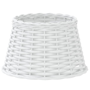 Lampenschirm Weiß Korbweide Ø38cm
