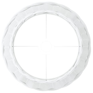 Lampenschirm Weiß Korbweide Ø38cm