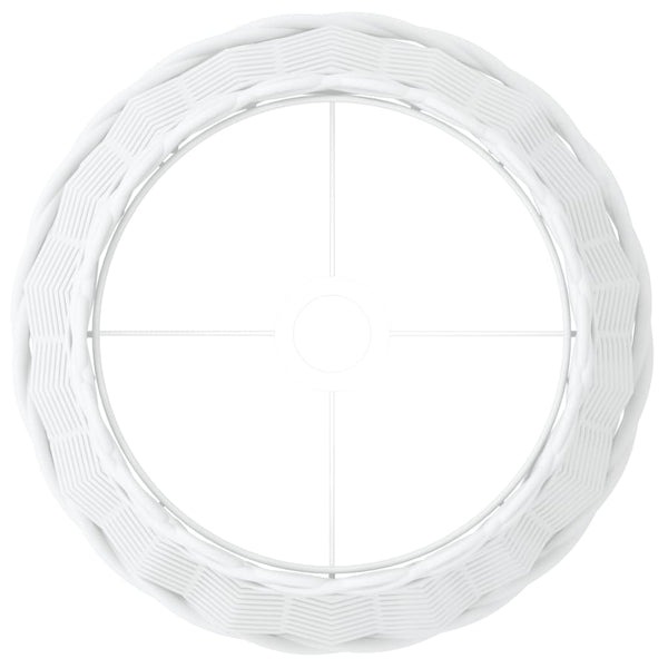 Lampenschirm Weiß Korbweide Ø38cm