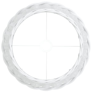 Weißer Lampenschirm Korbweide Ø40cm