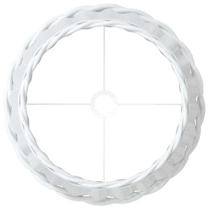 Lampenschirm Weiß Ø45cm Korbweide
