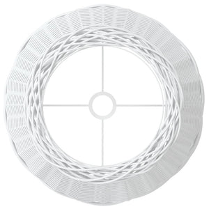 Weißer Lampenschirm Korbweide Ø50cm