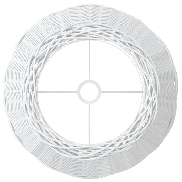 Weißer Lampenschirm Korbweide Ø50cm