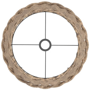 Lampenschirm Braun Korbweide Ø40 cm