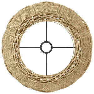 Lampenschirm Braun Korbweide Ø45cm