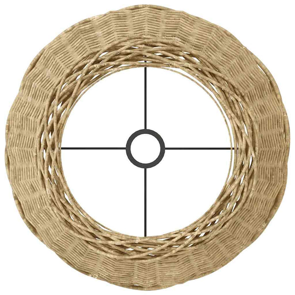 Lampenschirm Braun Korbweide Ø45cm