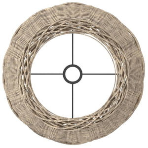 Lampenschirm Braun Korbweide Ø50cm
