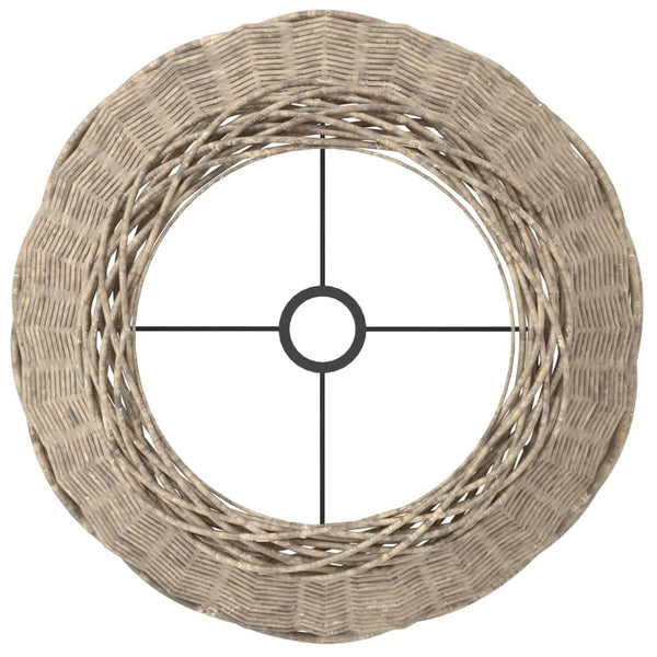 Lampenschirm Braun Korbweide Ø50cm