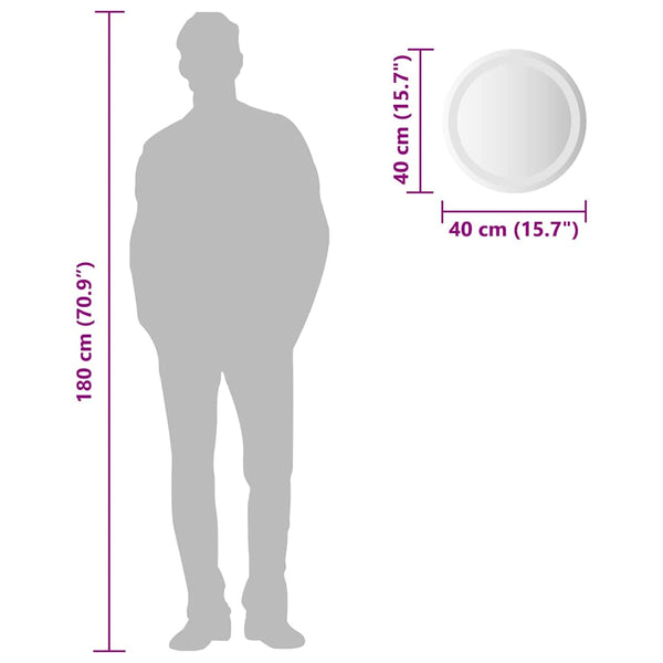 LED Badspiegel Rund 40cm