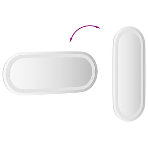 LED Badspiegel Oval 50x20 cm