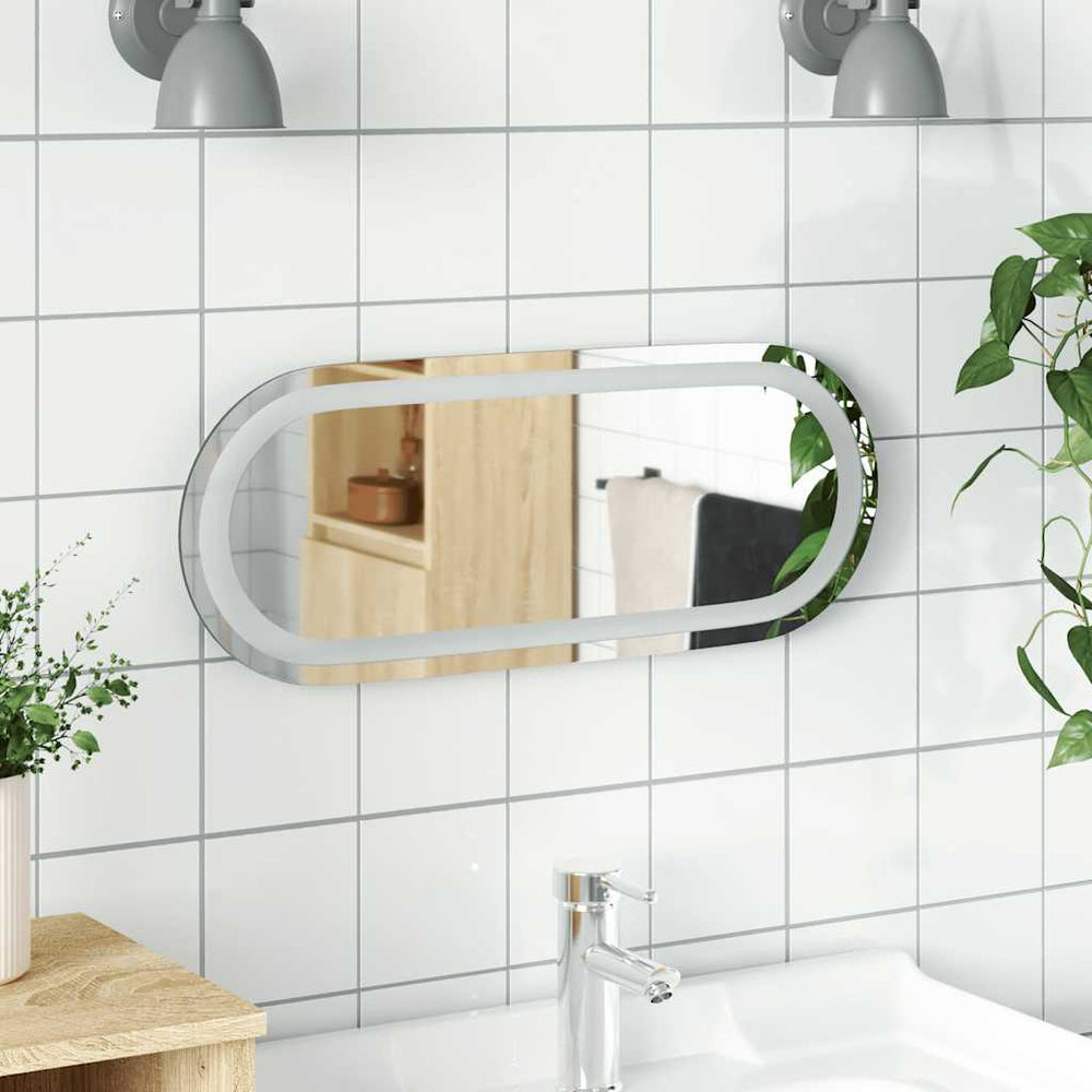 LED Badspiegel Oval 50x20 cm